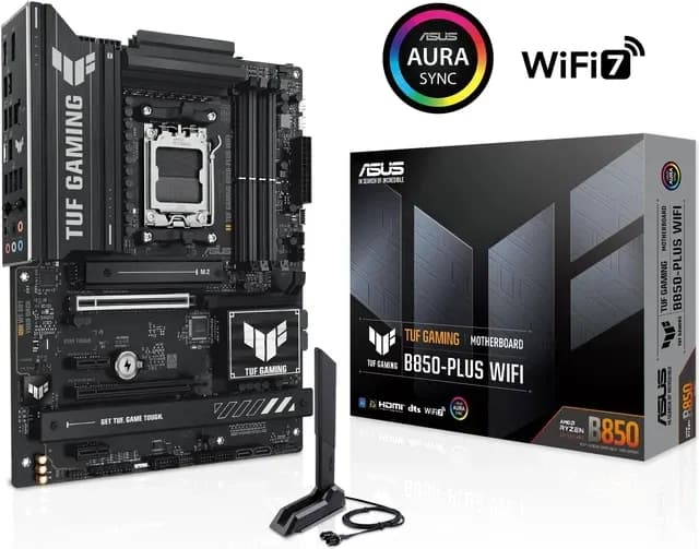 MB AM5 ASUS TUF GAMING B850-PLUS WIFI,4xDDR5,17xUSB,ATX,3xM.2,3PCIe16x, 2PCIe1x DP HDMI