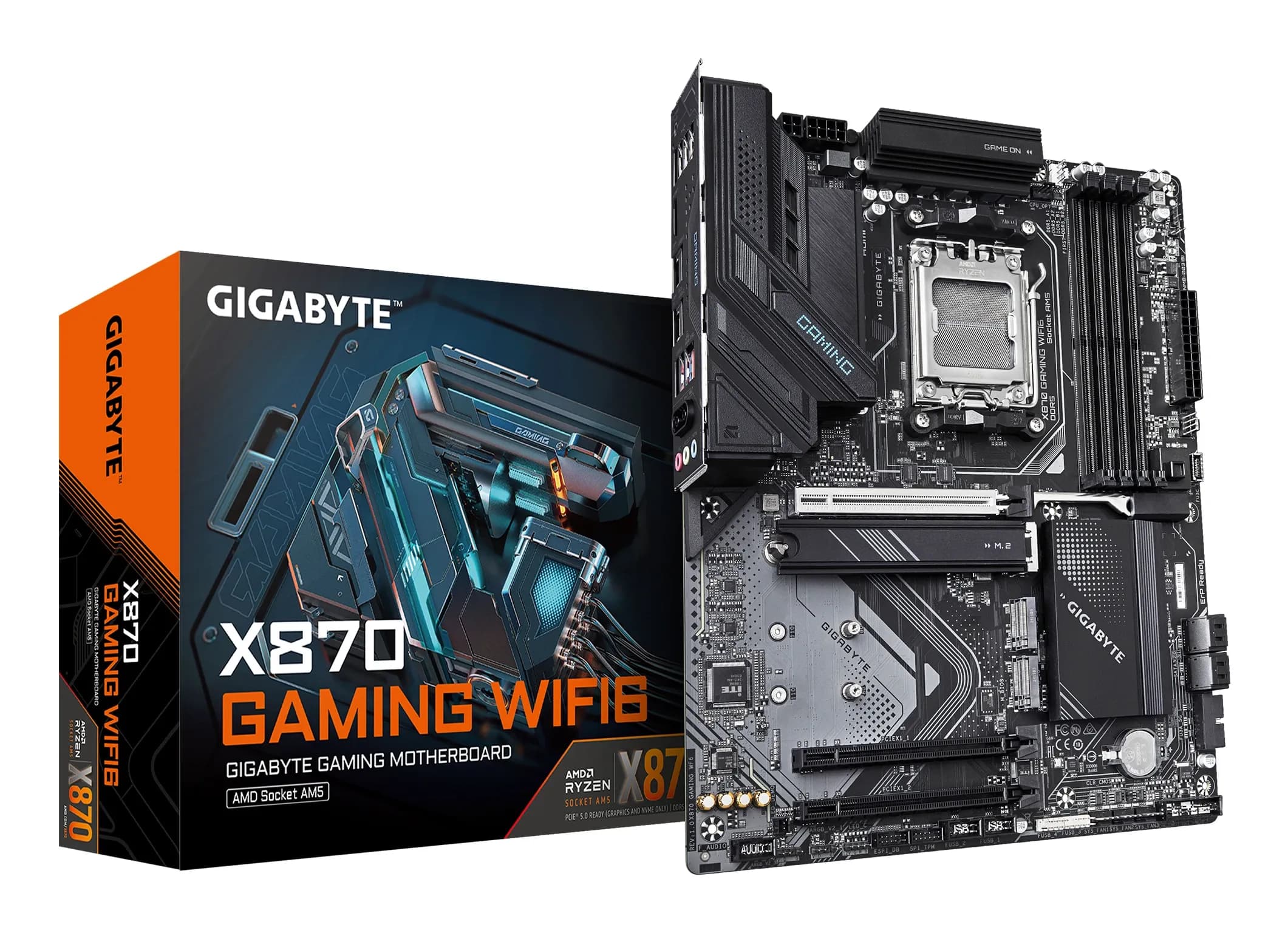 MB AM5 GIGABYTE X870 GAMING WF6,4xDDR5,13xUSB,USB 3.2 ATX,M.2,PCIe,3PCIe16x HDMI WiFi