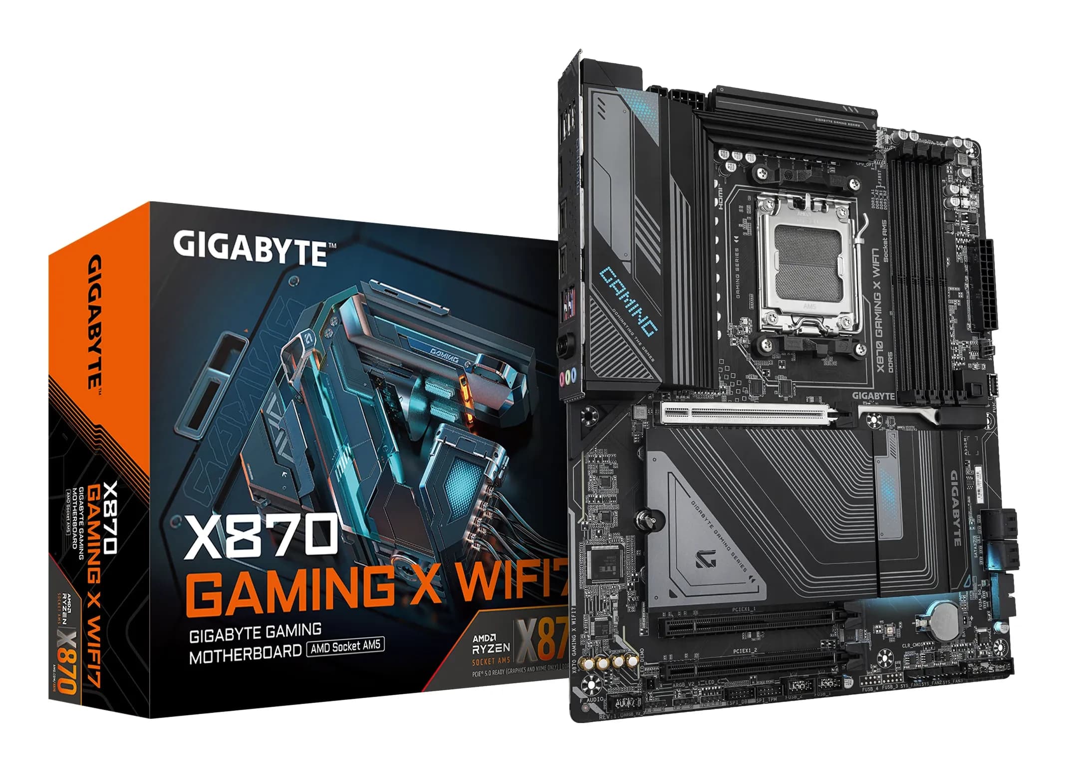MB AM5 GIGABYTE X870 GAMING X WIFI7,4xDDR5,15xUSB,4xSATA,3xM.2,3PCIe16x HDMI Type-C WiFi