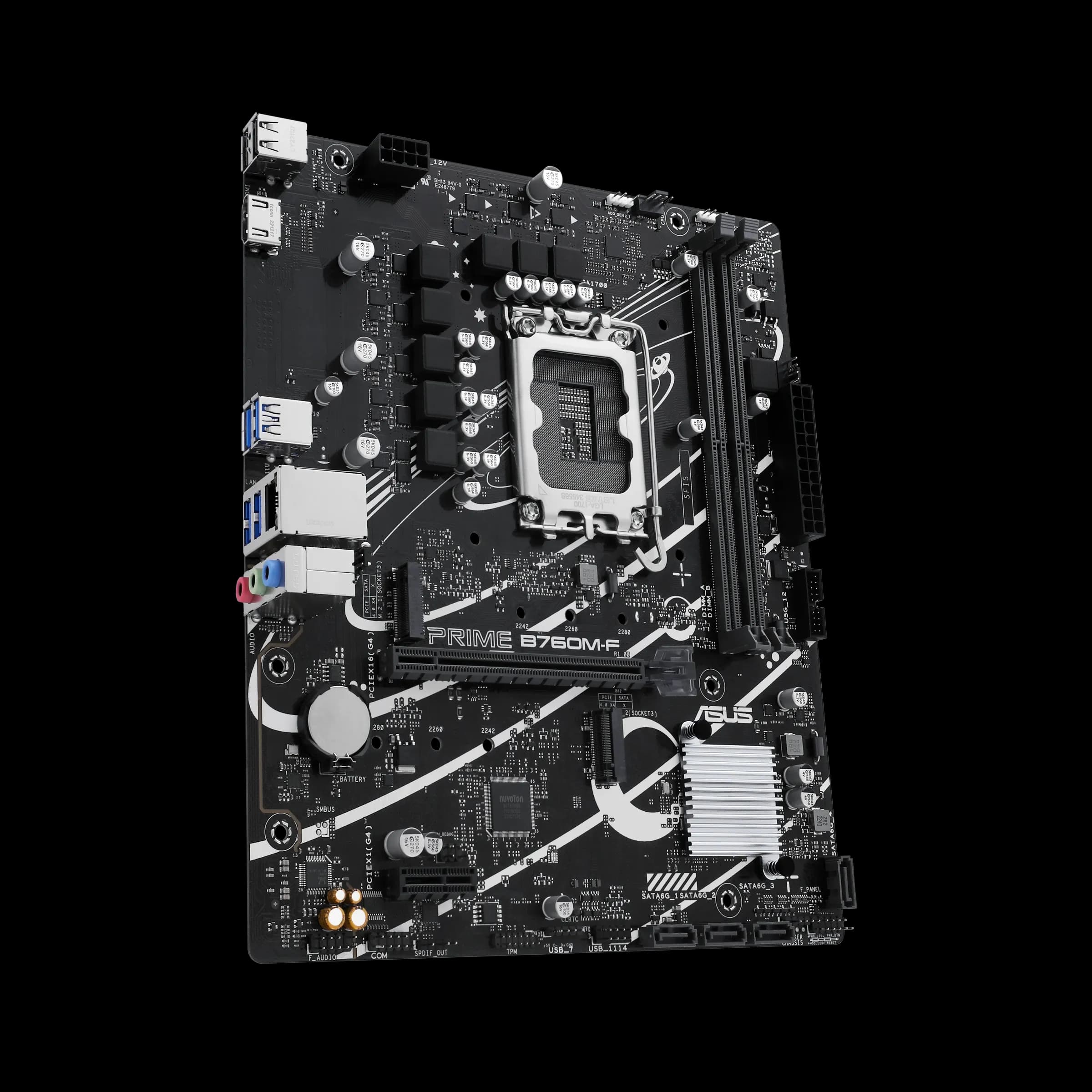 MB LGA1700 ASUS B760M-F,2xDDR5,6xUSB,2xM.2,4xSATAIII,mATX,PCIe16x, PCIe1x HDMI