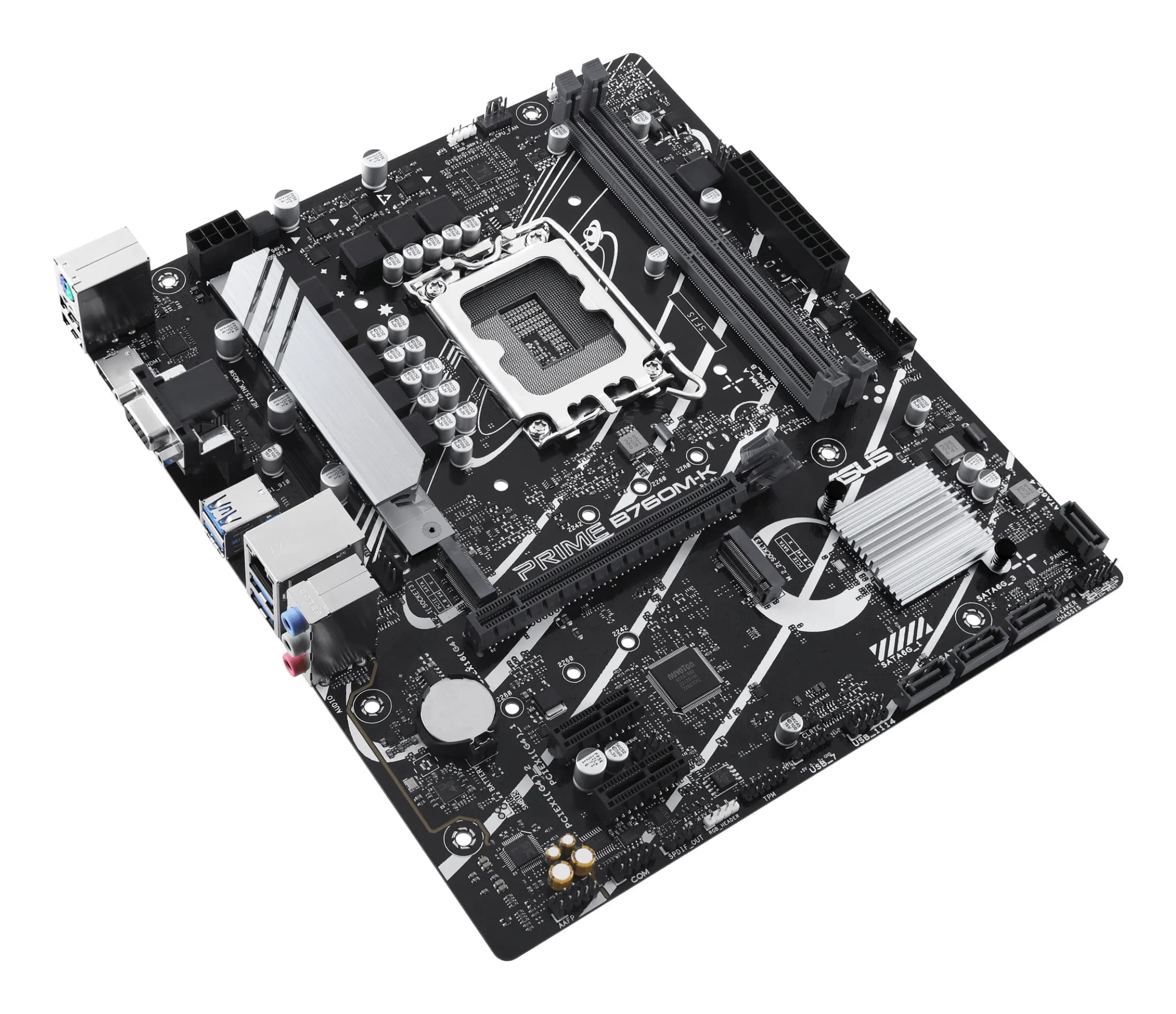MB LGA1700 ASUS B760M-K,2xDDR5,10xUSB,4xSATAIII,mATX,PCIe16x, 2PCIe1x VGA,HDMI