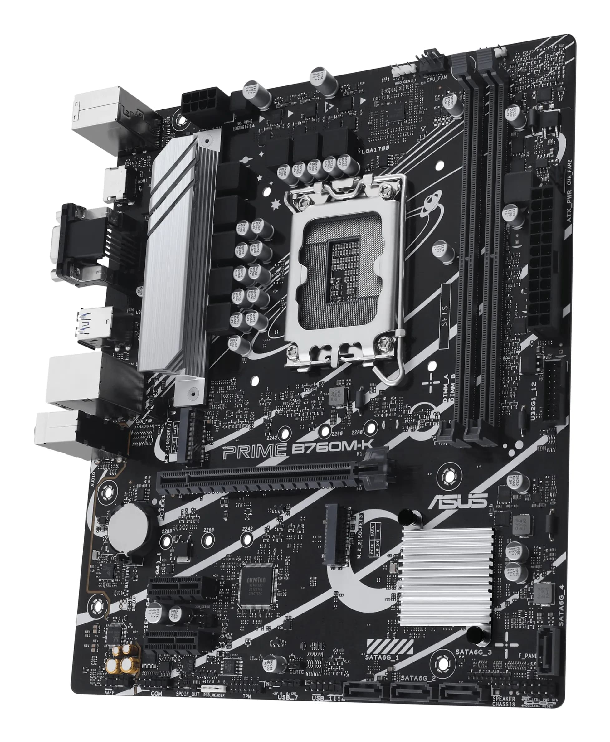 MB LGA1700 ASUS B760M-K,2xDDR5,10xUSB,4xSATAIII,mATX,PCIe16x, 2PCIe1x VGA,HDMI
