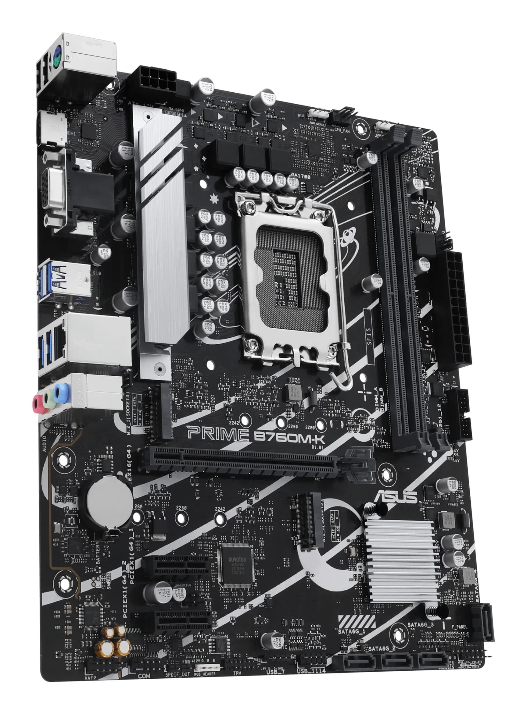 MB LGA1700 ASUS B760M-K,2xDDR5,10xUSB,4xSATAIII,mATX,PCIe16x, 2PCIe1x VGA,HDMI