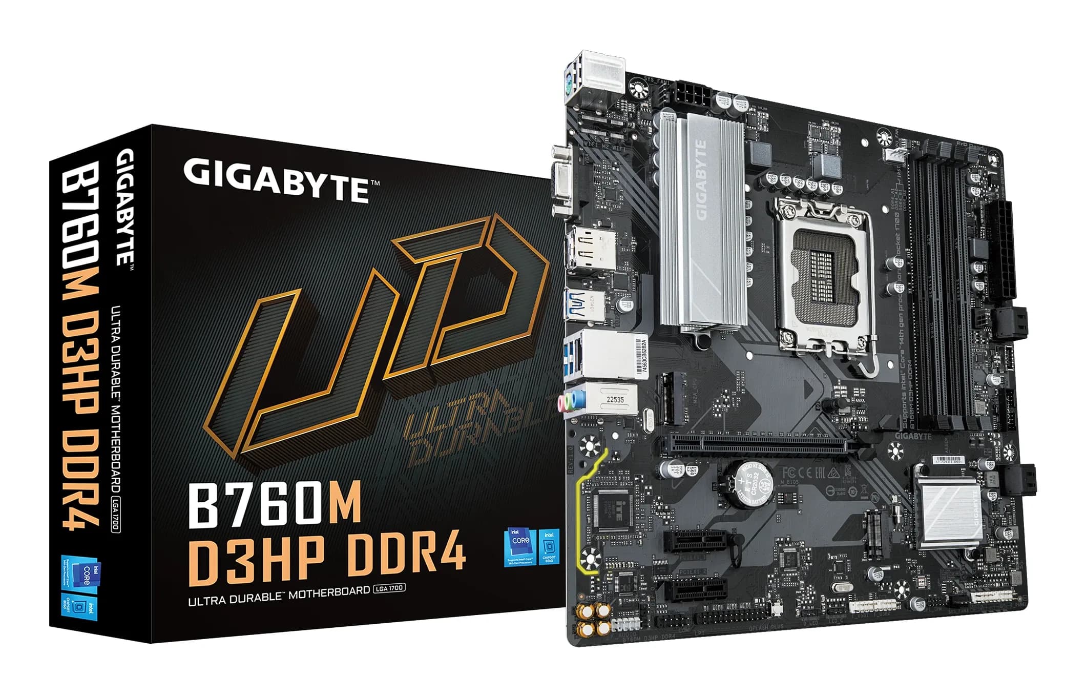 MB LGA1700 GIGABYTE B760M D3HP DDR4,4xDDR4,12xUSB,4xSATAIII,mATX,M.2,PCIe16x, 2PCIe1x,VGA,HDMI,DP