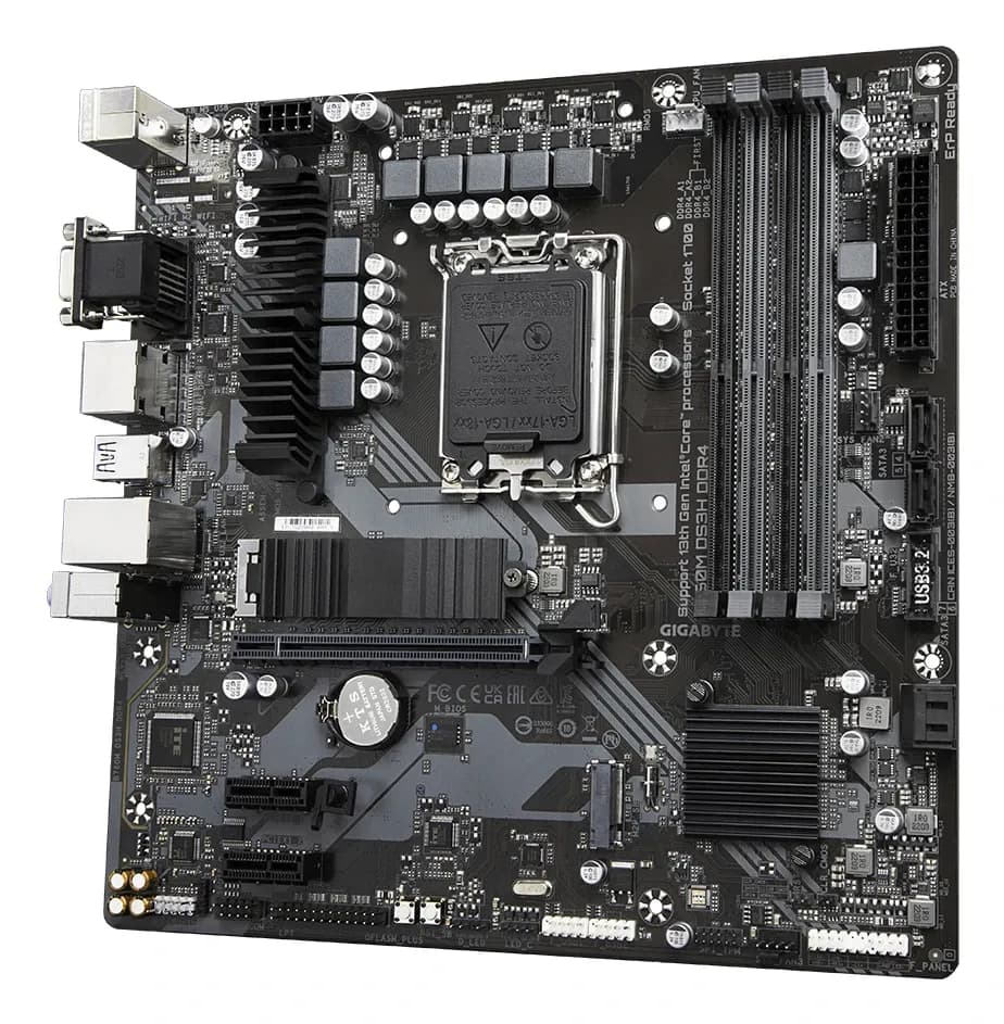 MB LGA1700 GIGABYTE B760M DS3H DDR4,4xDDR4,12xUSB,4xSATAIII,mATX,M.2,PCIe16x, 2PCIe1x,VGA HDMI,DP