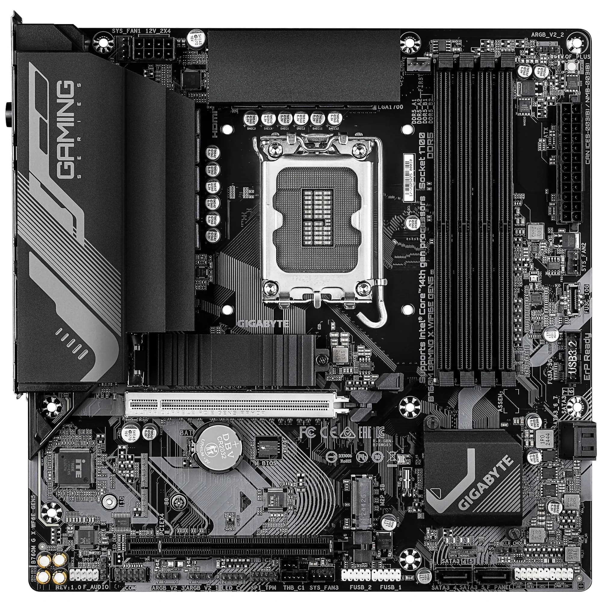 MB LGA1700 GIGABYTE B760M G X WF6E GEN5,4xDDR5,15xUSB,4xSATA3,ATX,M.2,PCIe16x, 2PCIe1x,HDMI,DP,WiFi