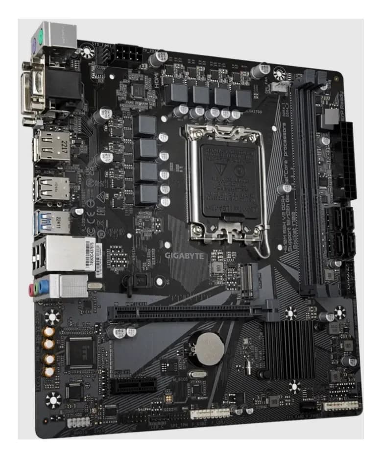 MB LGA1700 GIGABYTE H610M S2H,2xDDR5,12xUSB,4xSATAIII,mATX,M.2,PCIe16x, PCIe1x, HDMI,VGA,DVI,DP