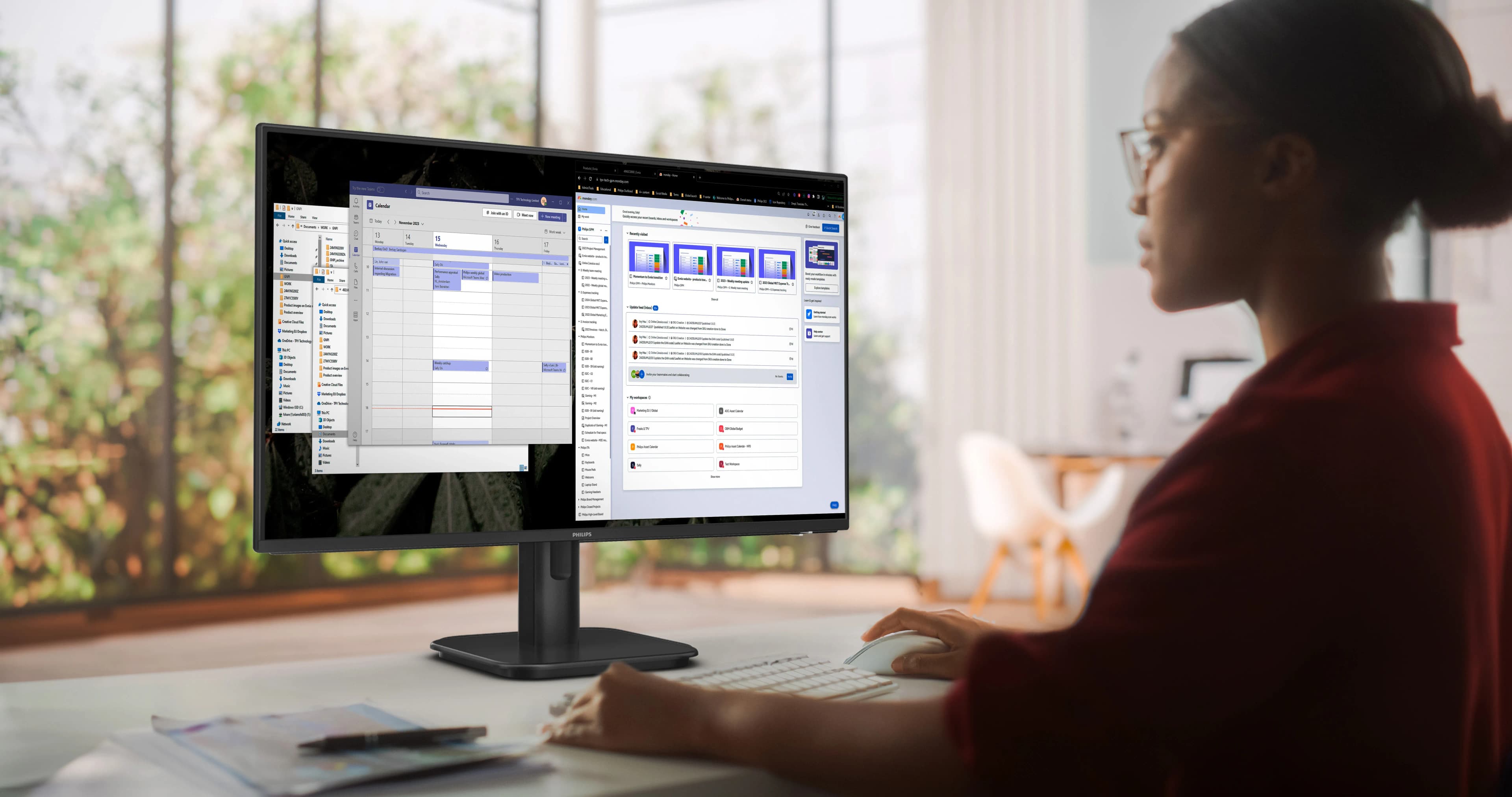 PHILIPS 27" 27E1N1800A IPS 4K UHD LED WIDE 3840x2160 10000000:1 350cd/m2 4ms 2xHDMI, DP