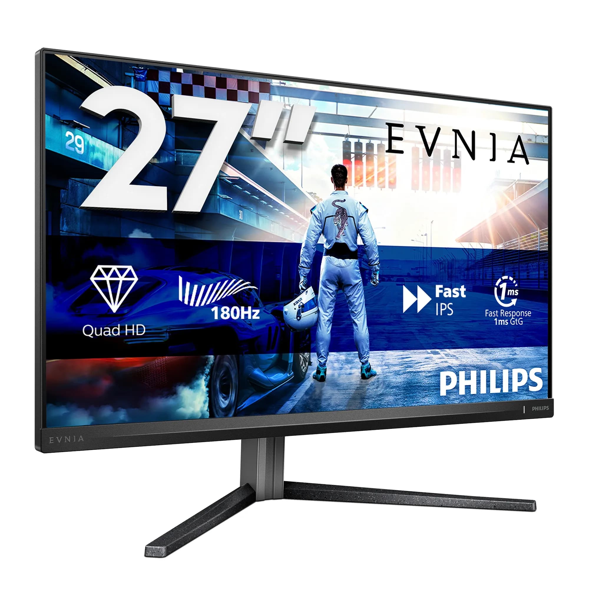 PHILIPS 27" 27M2N5500 EVNIA GAMING IPS 2560 x 1440 180HZ 178/178 1200:1 500kd/m2 1ms DP, HDMI*2