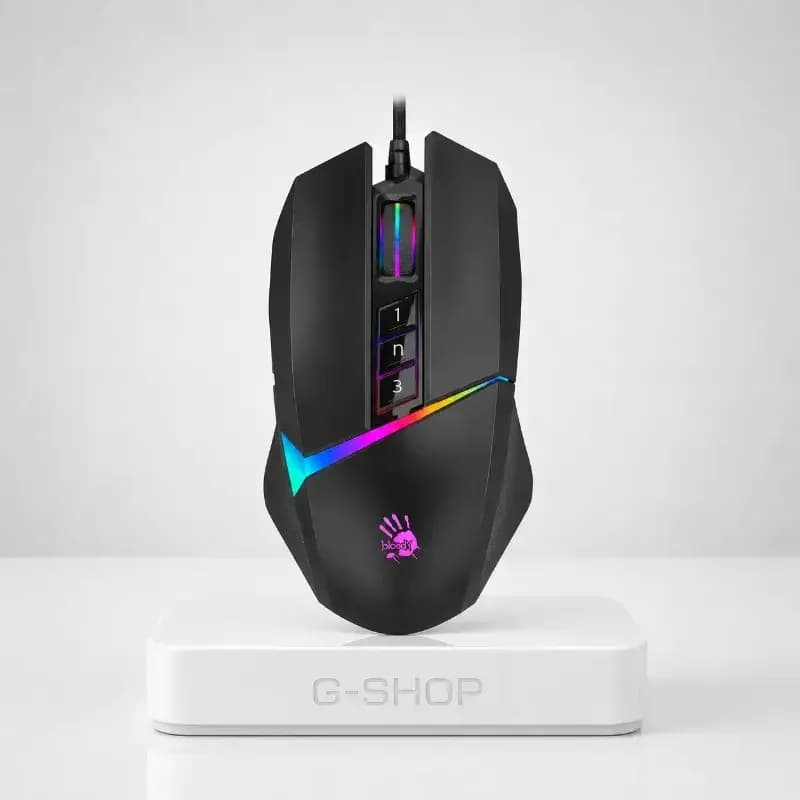 Мышь A4Tech Bloody W60 Max, Stone Black