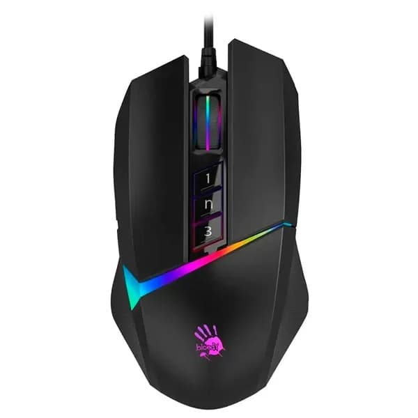 Мышь A4Tech Bloody W60 Max, Stone Black