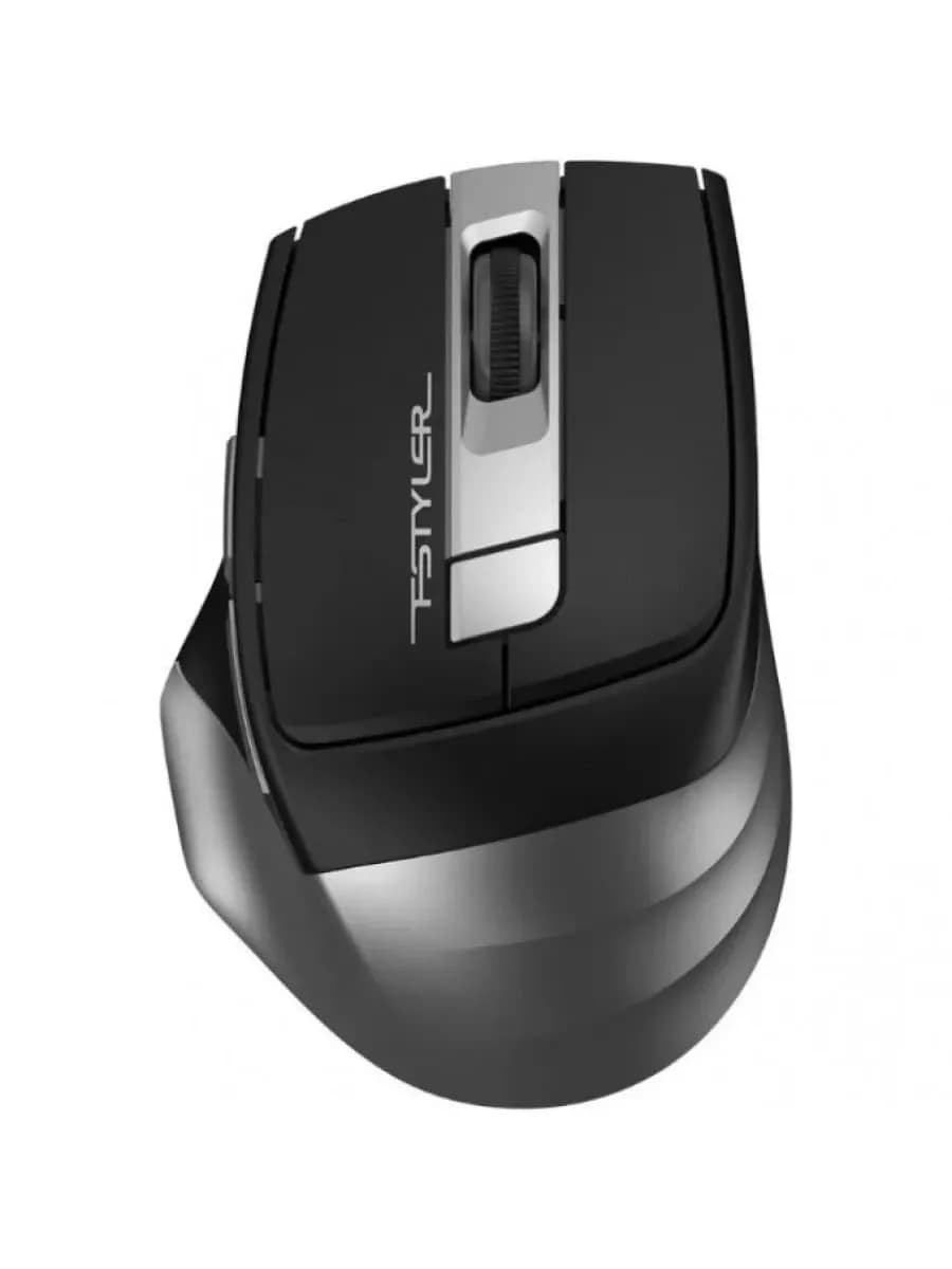 Мышь A4Tech Fstyler FG35, чёрно-серая, Беспроводное