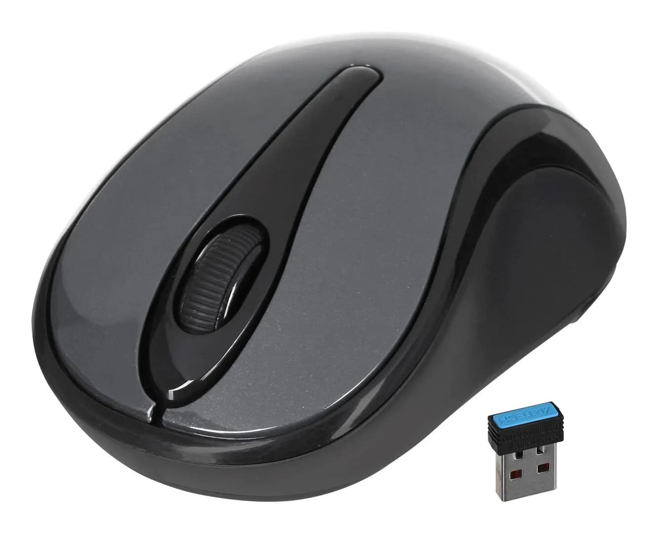 Мышь A4Tech G3-280N, чёрная, Радиоканал (USB-приёмник)