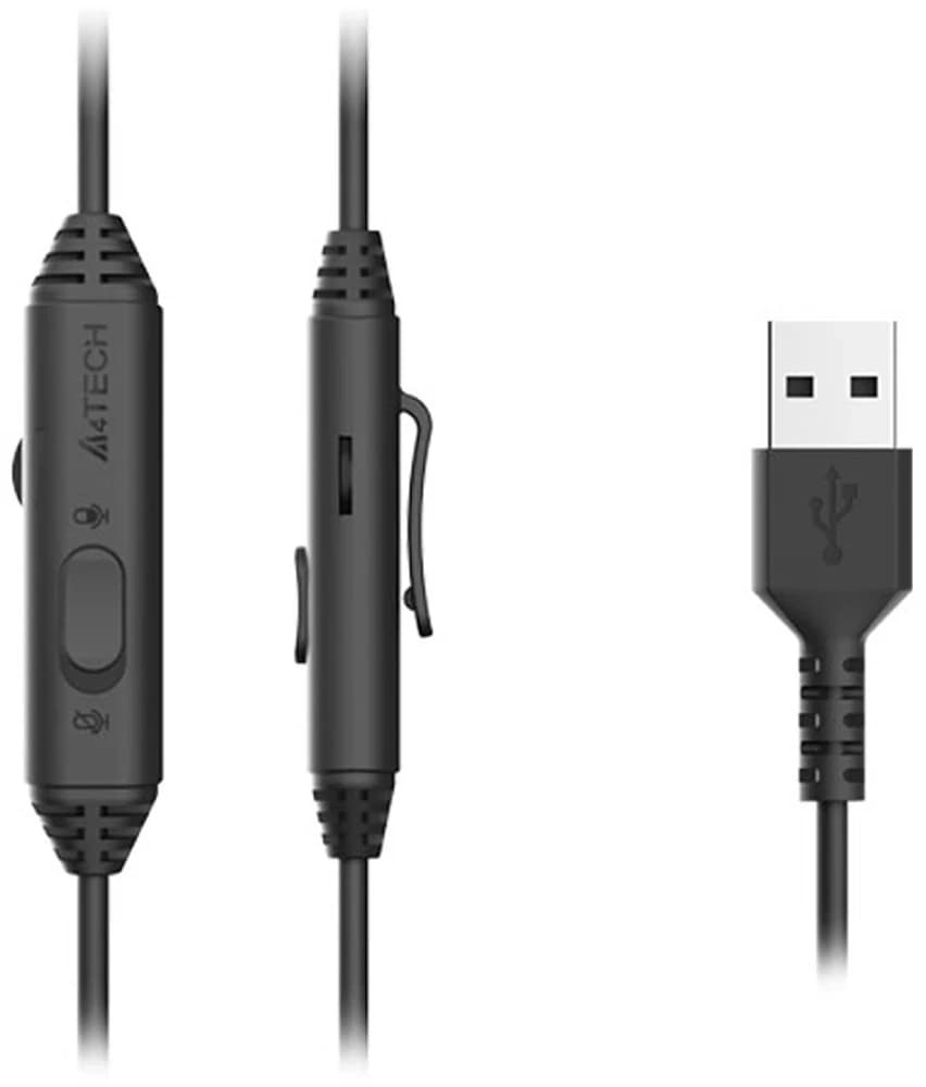 Наушники с микрофоном A4Tech FSTYLER FH100U USB BLACK