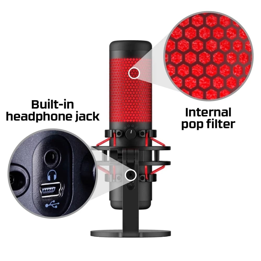 Микрофон HyperX QuadCast 4P5P6AA (HX-MICQC-BK) Gaming Standalone Mic