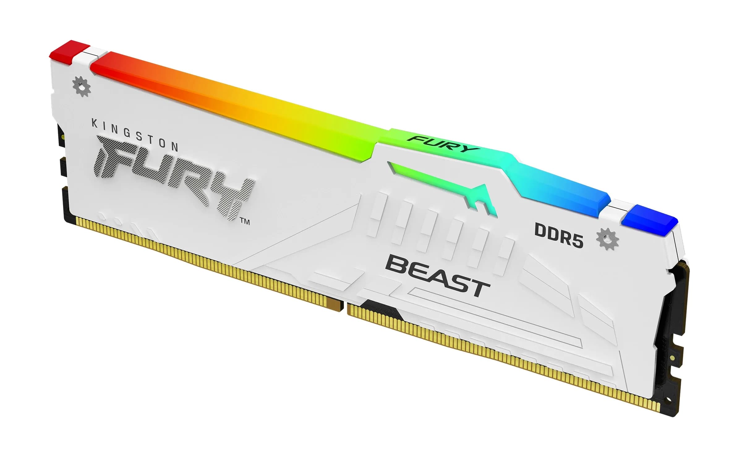 DDR5 32GB (2x16GB) PC-48000 (6000MHz) KINGSTON FURY BEAST WHITE RGB EXPO KF560C30BWEAK2-32