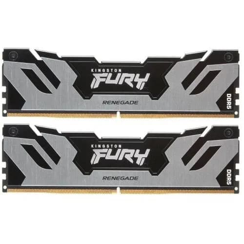 DDR5 32GB (2x16GB) PC-51200 (6400MHz) KINGSTON FURY RENEGADE SILVER XMP KF564C32RSK2-32
