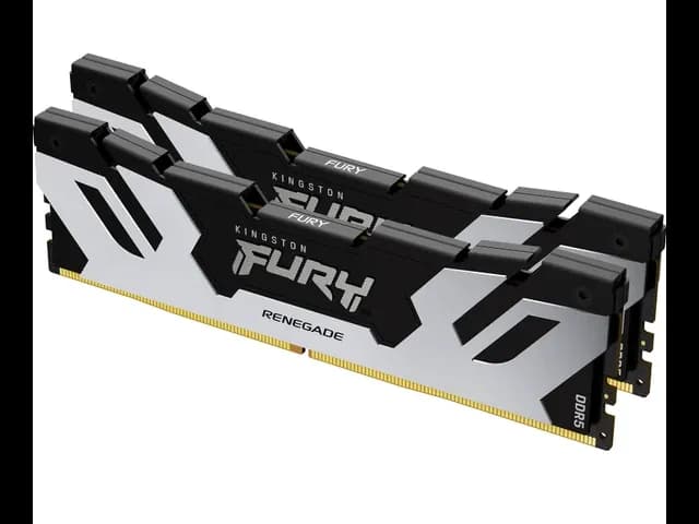 DDR5 32GB (2x16GB) PC-51200 (6400MHz) KINGSTON FURY RENEGADE SILVER XMP KF564C32RSK2-32