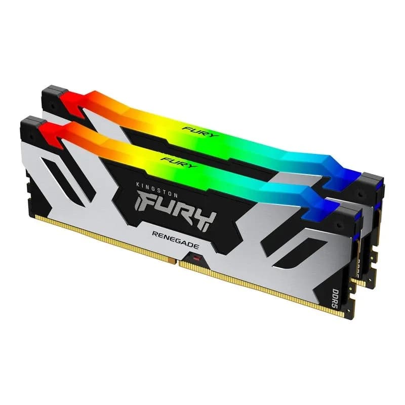 DDR5 48GB (2x24GB) PC-57600 (7200MHz) KINGSTON FURY RENEGADE RGB KF572C38RSAK2-48
