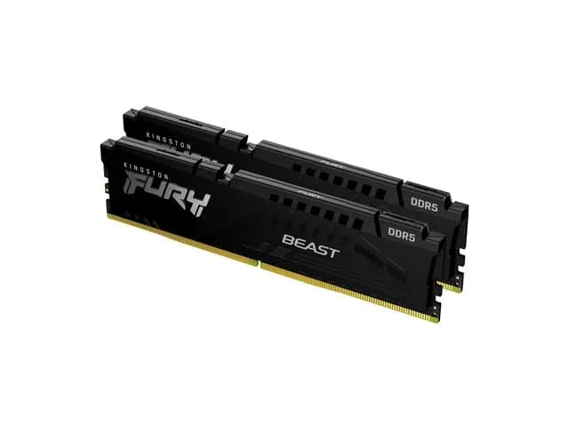 DDR5 64GB (2x32GB) PC-41600 (5200MHz) KINGSTON FURY BEAST BLACK KF552C40BBK2-64
