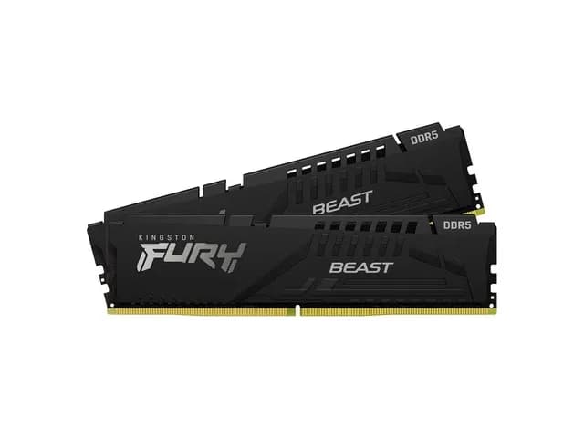 DDR5 64GB (2x32GB) PC-44800 (5600MHz) KINGSTON FURY BEAST BLACK KF556C40BBK2-64