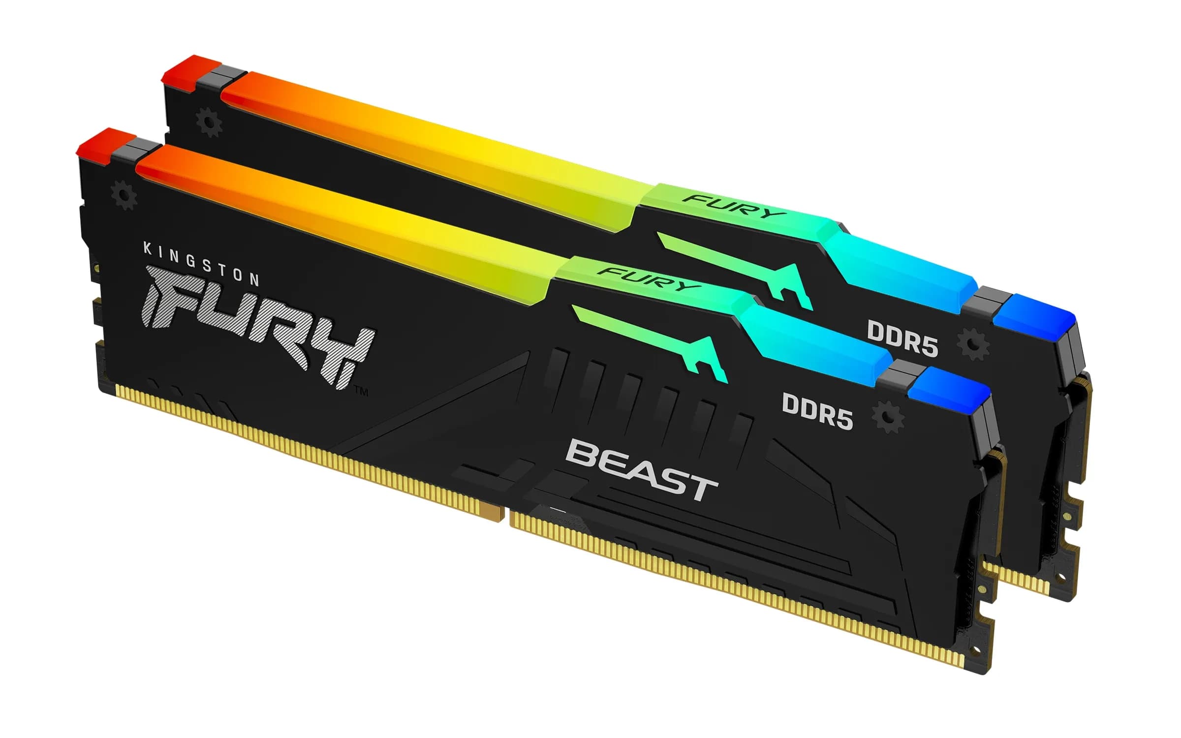 DDR5 64GB (2x32GB) PC-51200 (6400MHz) KINGSTON FURY BEAST RGB EXPO KF564C32BBEAK2-64