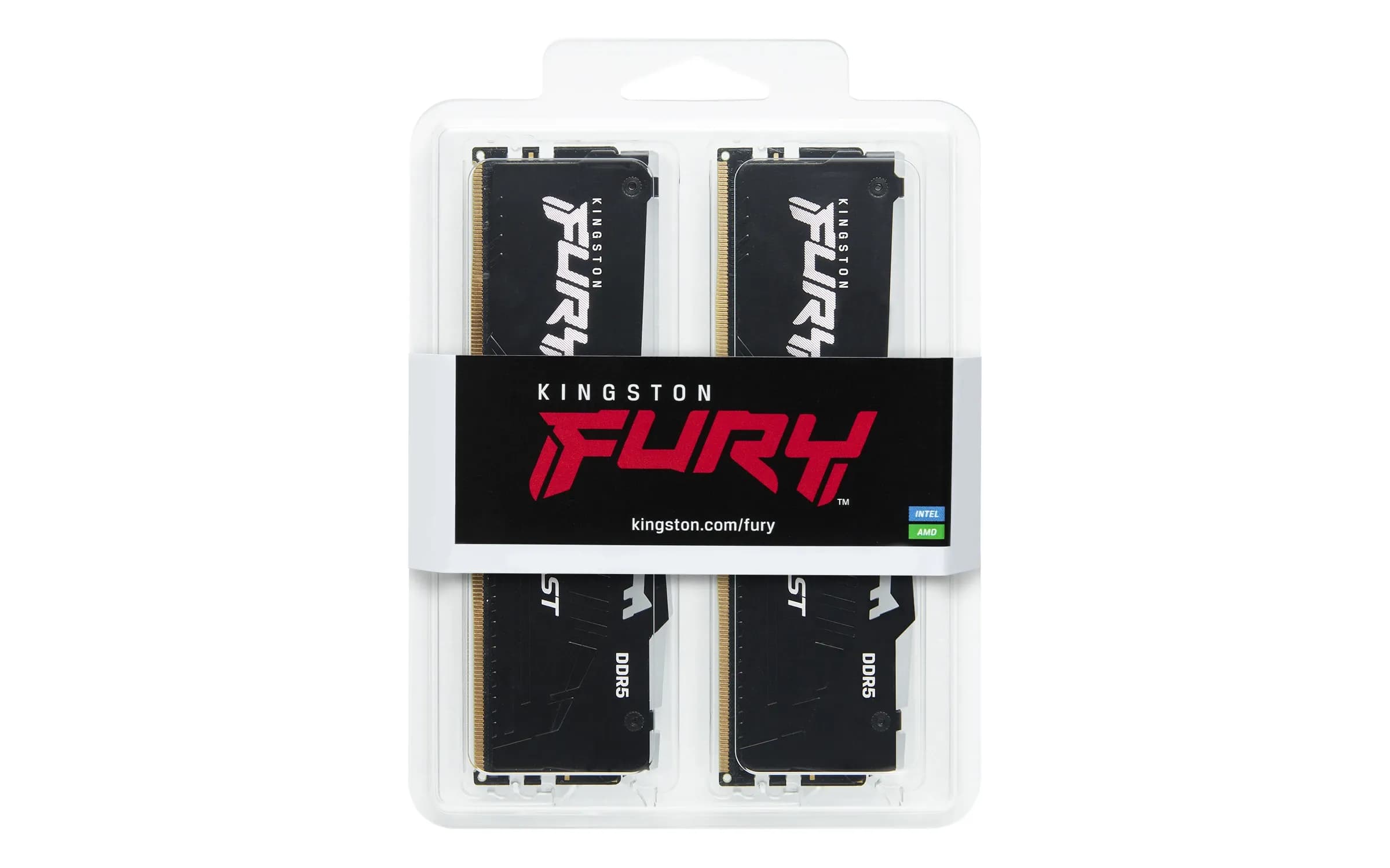 DDR5 64GB (2x32GB) PC-44800 (5600MHz) KINGSTON FURY BEAST RGB KF556C40BBAK2-64