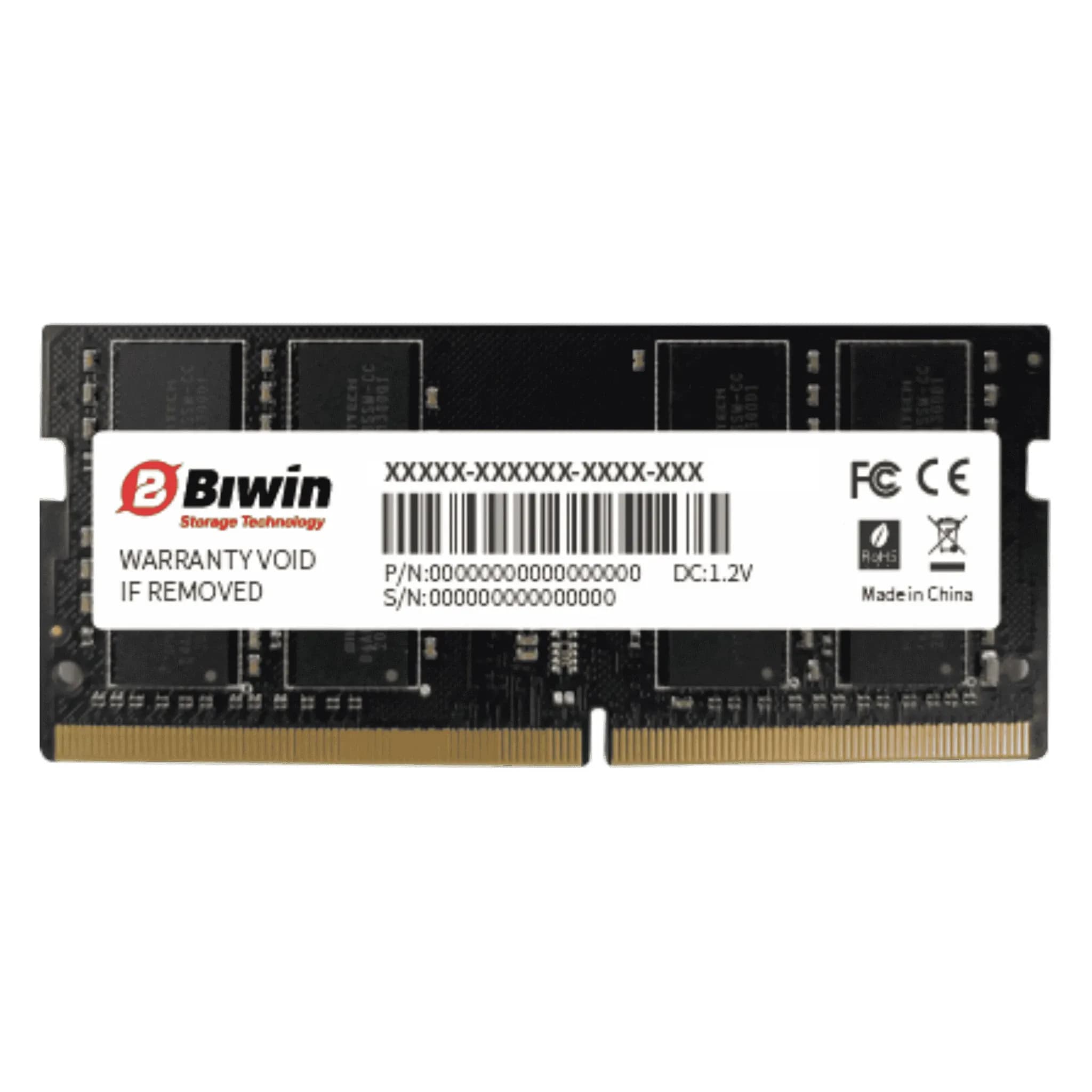 SODIMM DDR4 16GB PC-25600 (3200MHz) BIWIN