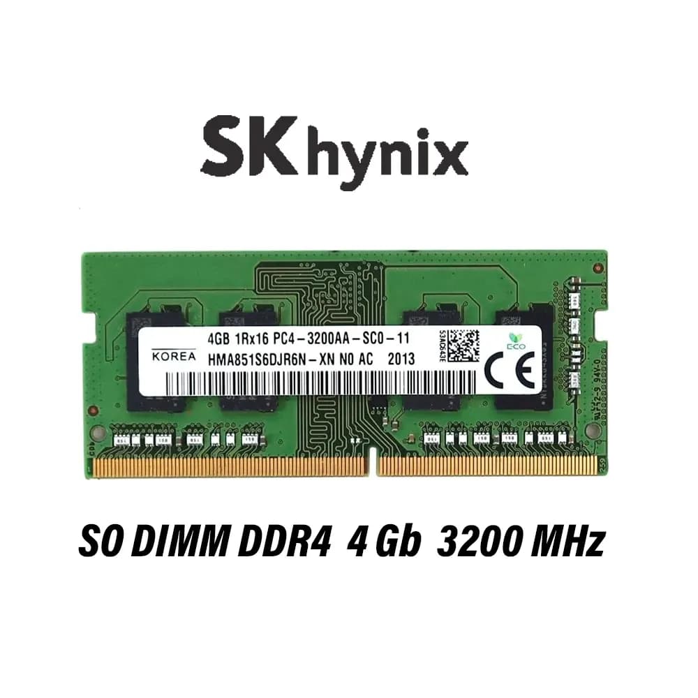 SODIMM DDR4 4GB PC-25600 (3200MHz) Hynix