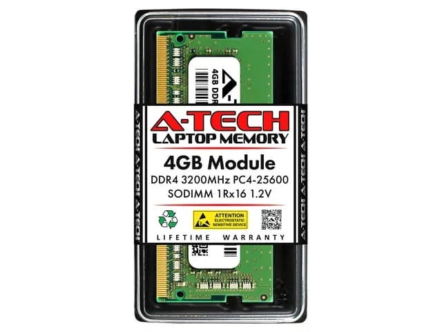 SODIMM DDR4 4GB PC-25600 (3200MHz) MICRON MTA4ATF51264HZ-3G2