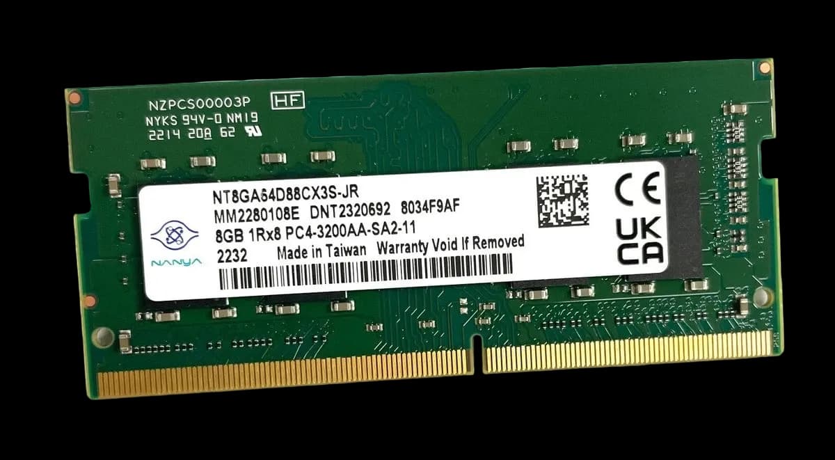 SODIMM DDR4 8GB PC-25600 (3200MHz) NANYA