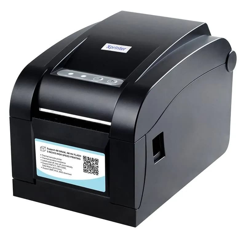Xprinter XP-350B 3inch direct thermal barcode&Receipt printer USB+SERIAL,Black,152mm/s,EU plug
