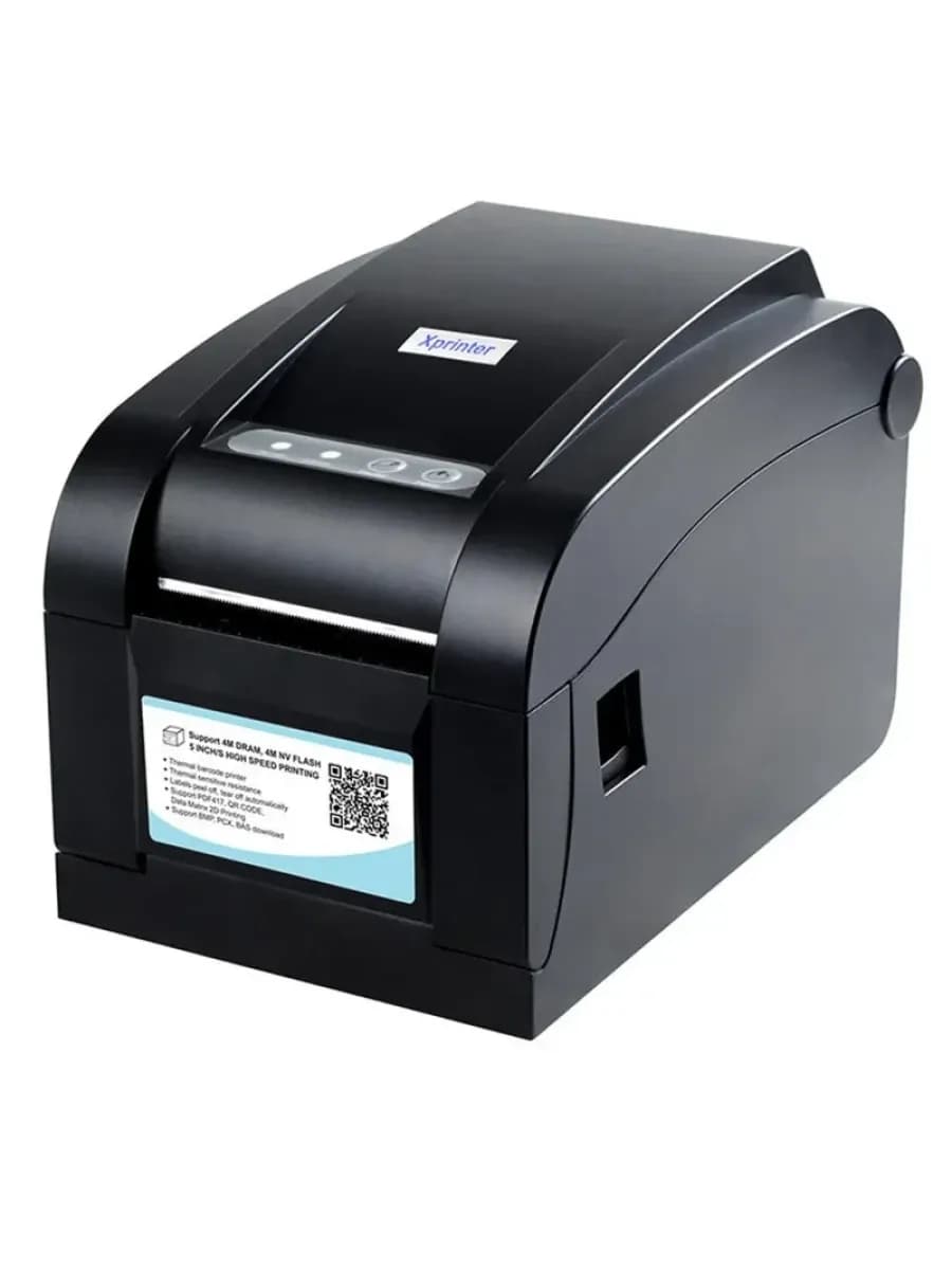 Xprinter XP-350B 3inch direct thermal barcode&Receipt printer USB+SERIAL,Black,152mm/s,EU plug
