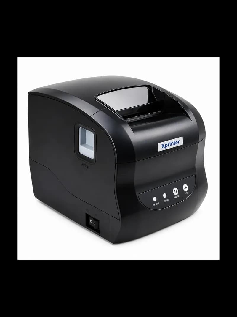 Xprinter XP-365B 3inch direct thermal barcode&Receipt printer USB,Black,127mm/s,EU plug