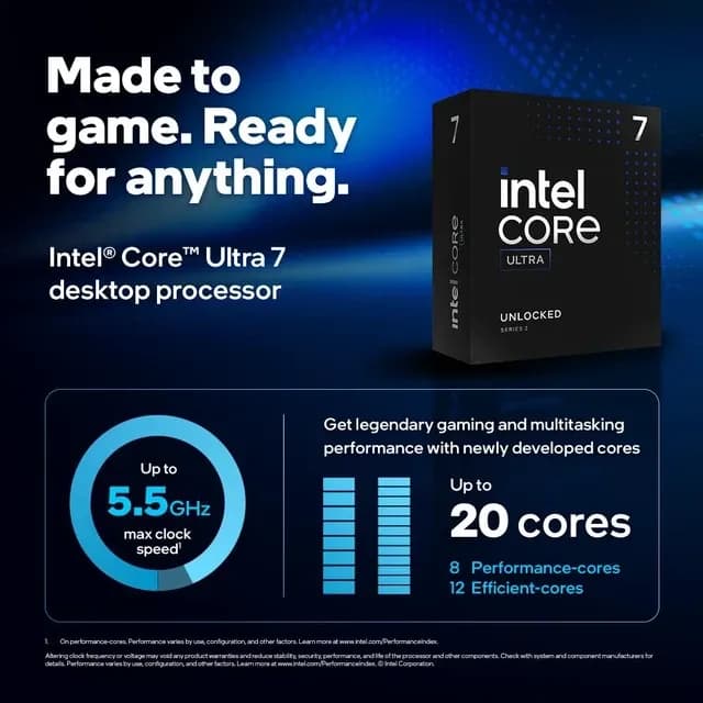 CPU LGA1851 Intel Core Ultra 5-245K 3.6-5.2GHz,26MB Cache L2,14 Cores+14 Threads,Tray, Arrow Lake