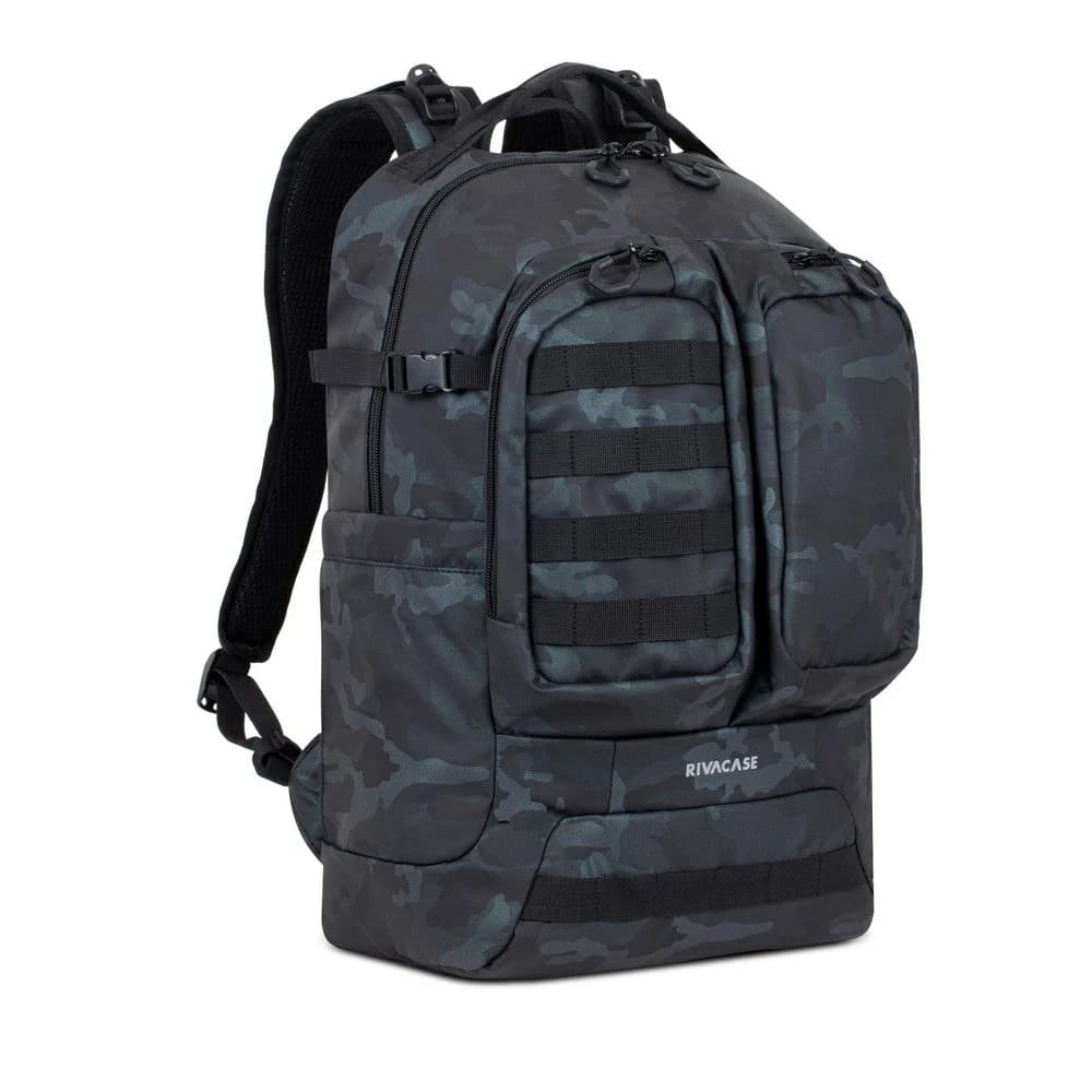 RivaCase 7661 Navy Camo 32L Backpack 17.3"
