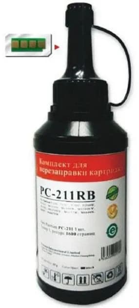 Комплект для перезаправки картриджа Pantum PC-211RB - тонер с чипом (тонер 1 туба-1600стр.)