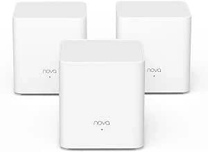 Wireless Mesh Wi-Fi System Tenda EX3(3-pack) AX1500 1201Mbps on 5GHz,300Mbps on 2.4GHz 300м2