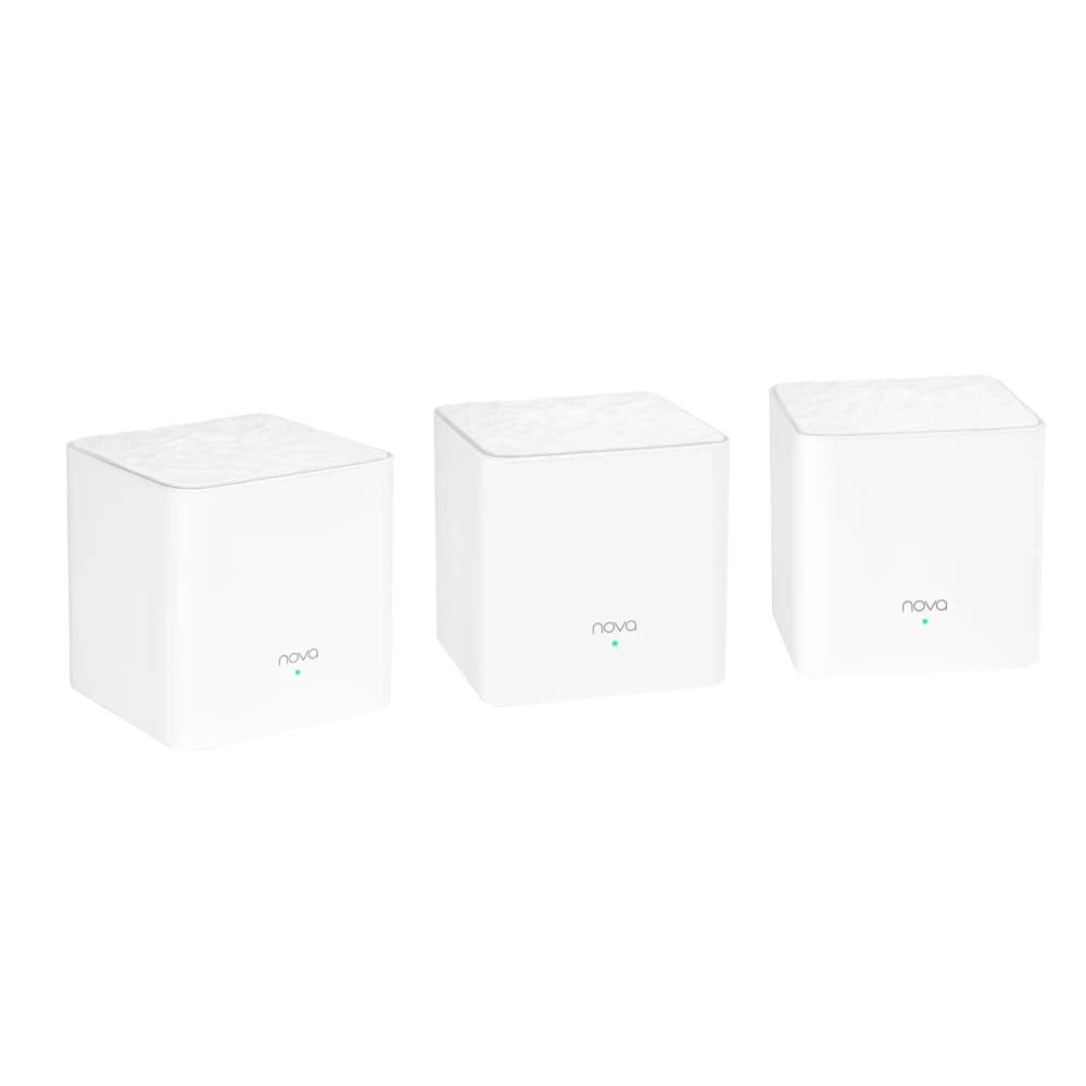 Wireless Mesh Wi-Fi System Tenda NOVA MW3(3-pack) AC1200M 867Mbps on 5GHz,300Mbps on 2.4GHz 300м2