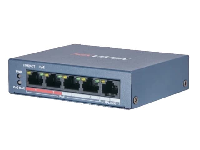 Коммутатор Hikvision DS-3E0105P-E/M(B) (PoE 35 Вт)