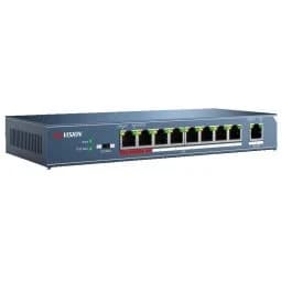 HUB Switch HIKVISION DS-3E0109P-E 8x10/100Mbps PoE,1x100Mbpc,PoE budget 123W Metal