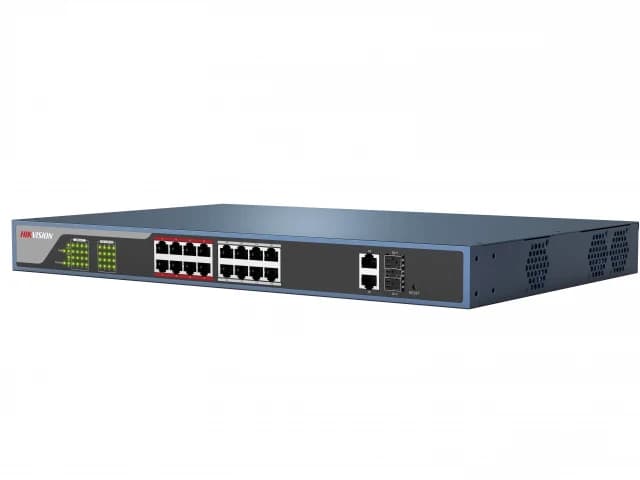 HUB Switch HIKVISION DS-3E0318P-E/M(B) 16x10/100Mbps PoE,1x1000Mbpc,1xSFP PoE budget:130W Metal