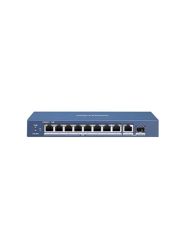 Коммутатор Hikvision DS-3E0510P-E/M (PoE 58 Вт)