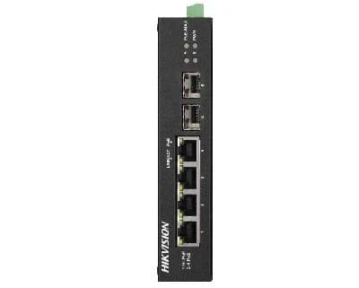 HUB Switch HIKVISION DS-3E1106P-EI/M(STD) SMART 4x10/100Mbps PoE,2x100Mbpc,PoE budget:60W Metal