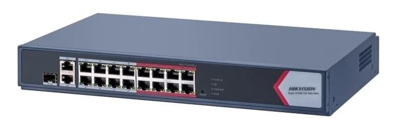 HUB Switch HIKVISION DS-3E1318P-EI/M(STD) SMART 16x10/100Mbps PoE,2x1000Mbpc,PoE budget:230W Metal