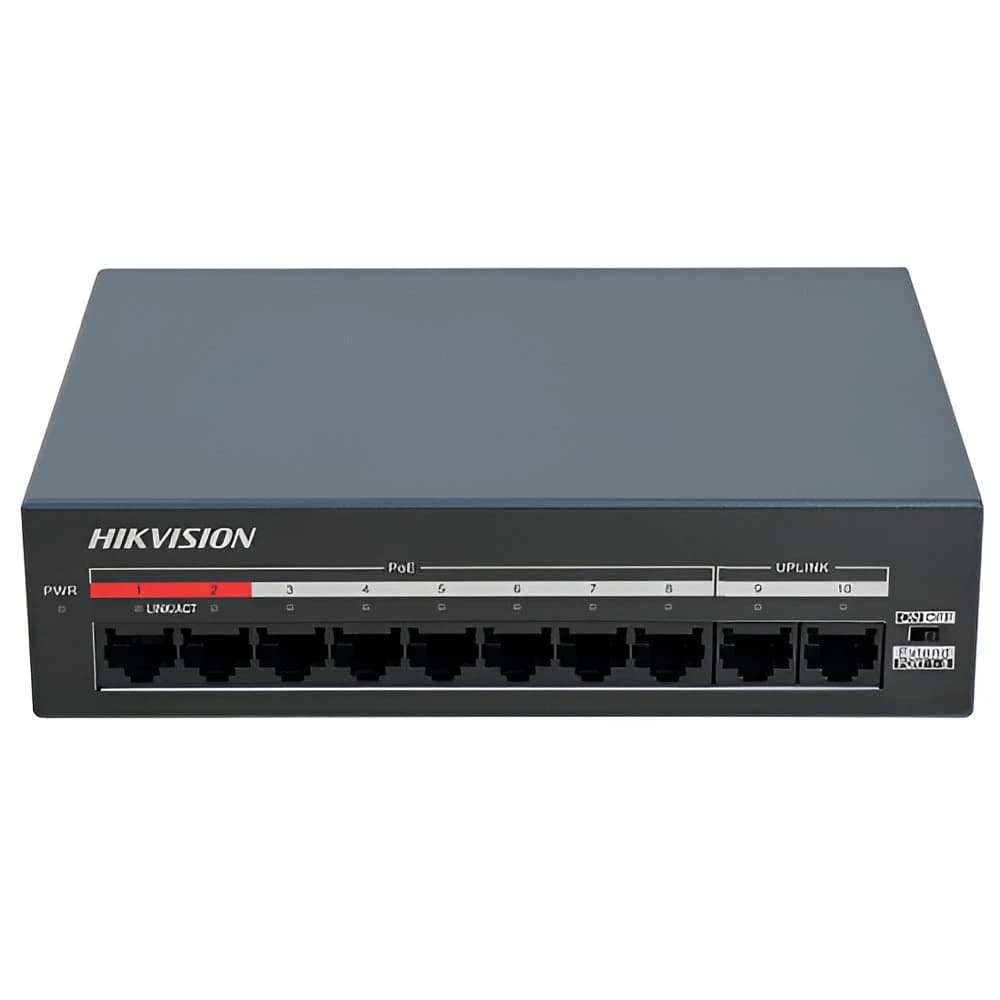 Коммутатор Hikvision DS-XS10-P (неуправляемый, 60 Вт)