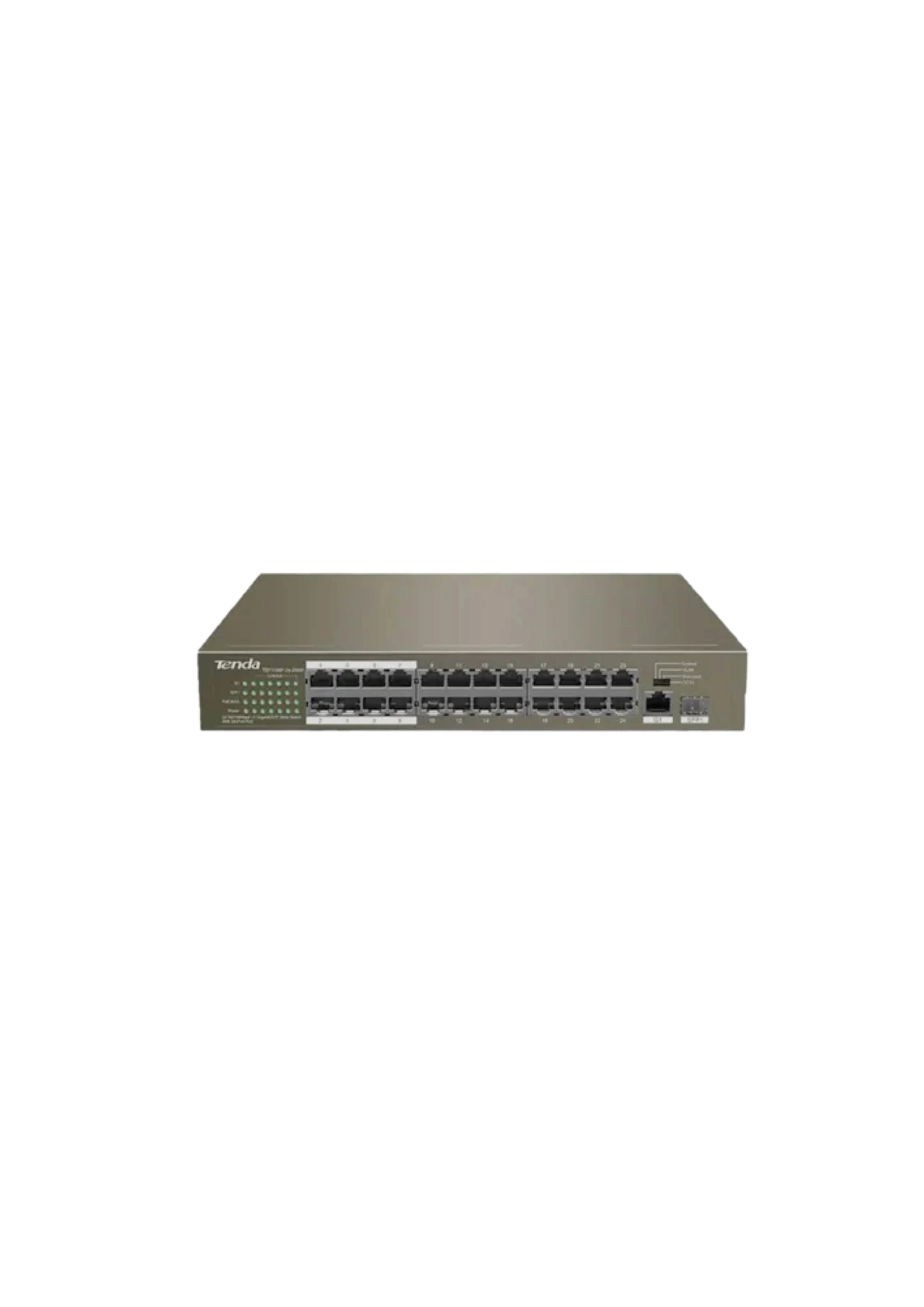 HUB Switch Tenda TEF1126P-24-250W 24-port PoE 10/100Mbps + 1 10/100Mbps