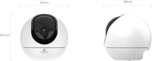 IP camera EZVIZ H6 3K кубическая 5MP,4mm,IR 10M,WiFi,microSD,MIC-SPEAK,ПОВОРОТНАЯ CS-H6-R100-1J5WF