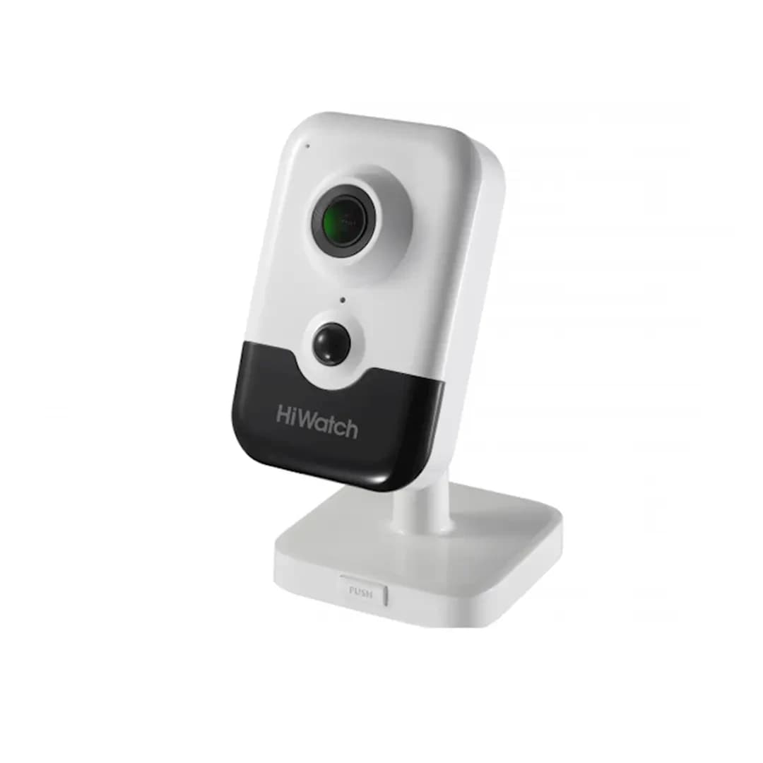 IP camera HIWATCH DS-I214W(C)(2mm) кубическая 2MP,IR 10M,WiFi,microSD,MIC-SPEAK,PIR