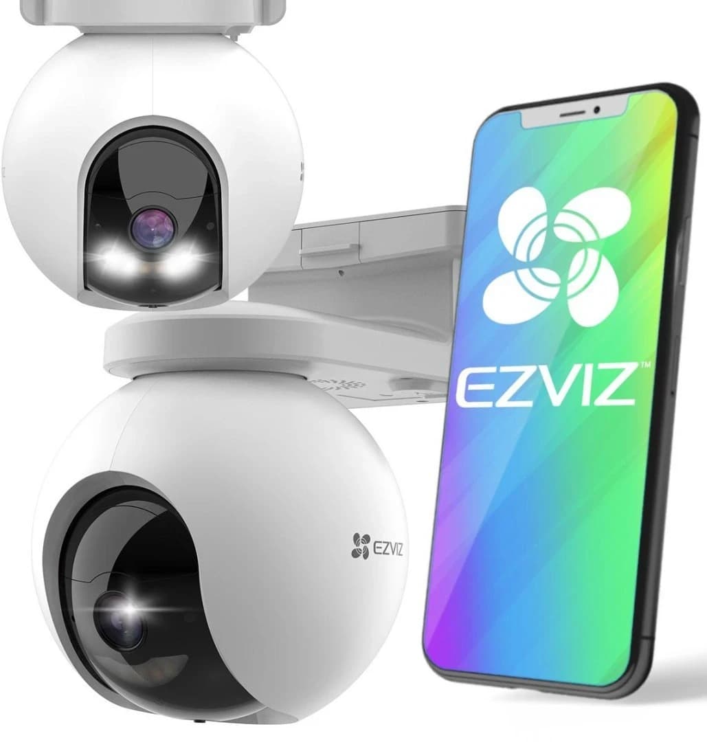 IP camera EZVIZ EB8 4G уличн поворотн 3MP,4mm,IR/LED 15M,microSD,MIC/SP,10400mAh CS-EB8/SP-R100